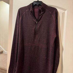 lululemon athletica Men's Lightweight Maroon 1/4 Zip.